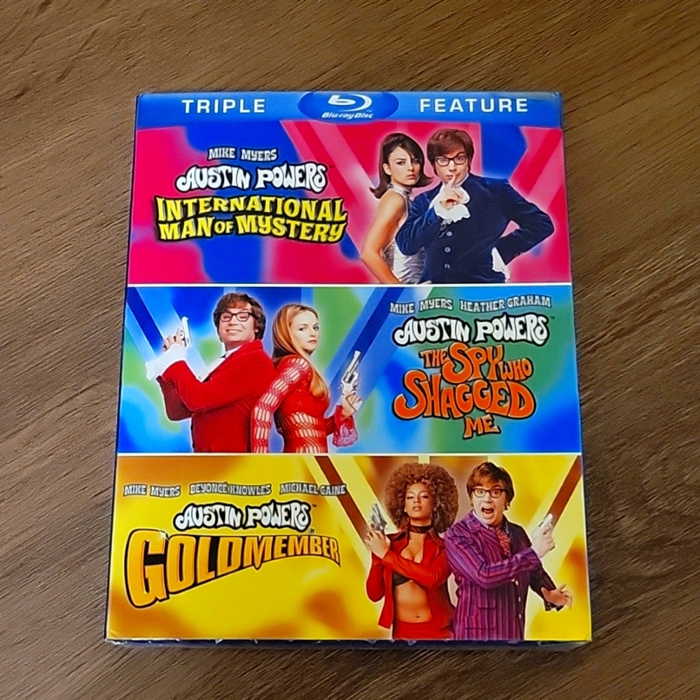 Austin Powers Triple Feature Blue Ray Disc